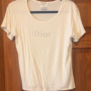 Vintage Dior rhinestone logo Y2K Galliano